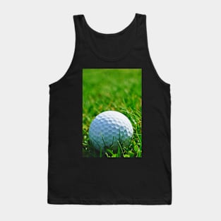 Golf Ball in Grass Tank Top